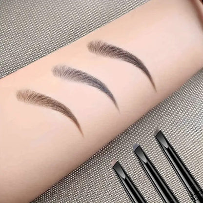 Waterproof Double-Headed Eyebrow Pencil with Sweat-Resistant Brush